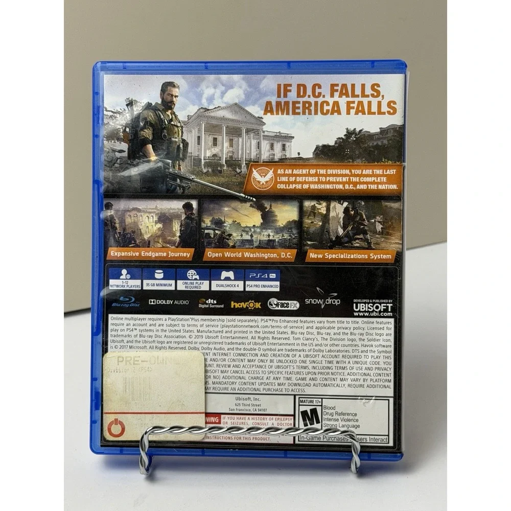 Tom Clancy's The Division 2 - Sony PlayStation 4 PS4 Complete With Manual